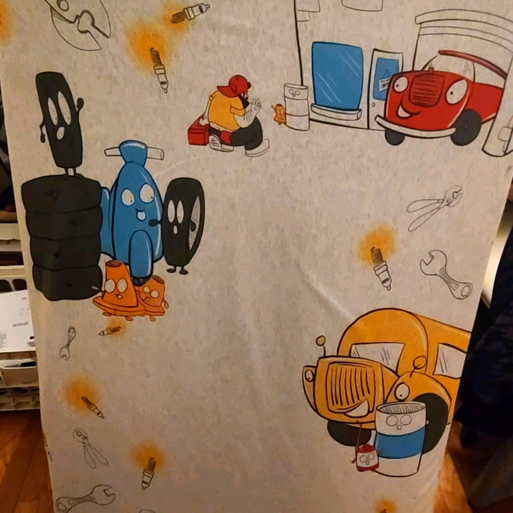 JumpOff Jo - Jo's Garage Crib Sheet
